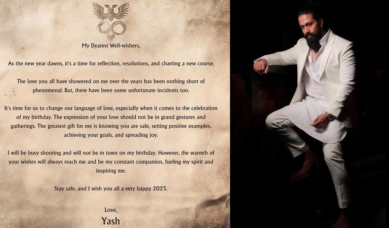 Yash appeals to fans to prioritise safety and mindfulness