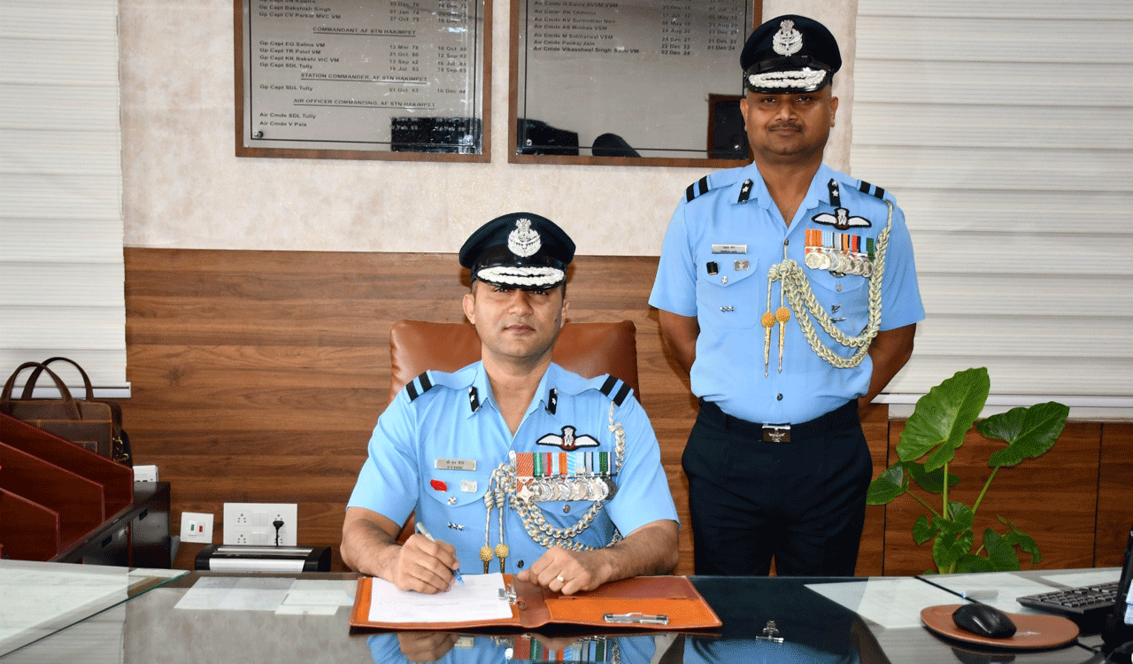 Hyderabad: Air Commodore Vikassheel Singh Saini takes over as Air Officer Commanding of Air Force Station