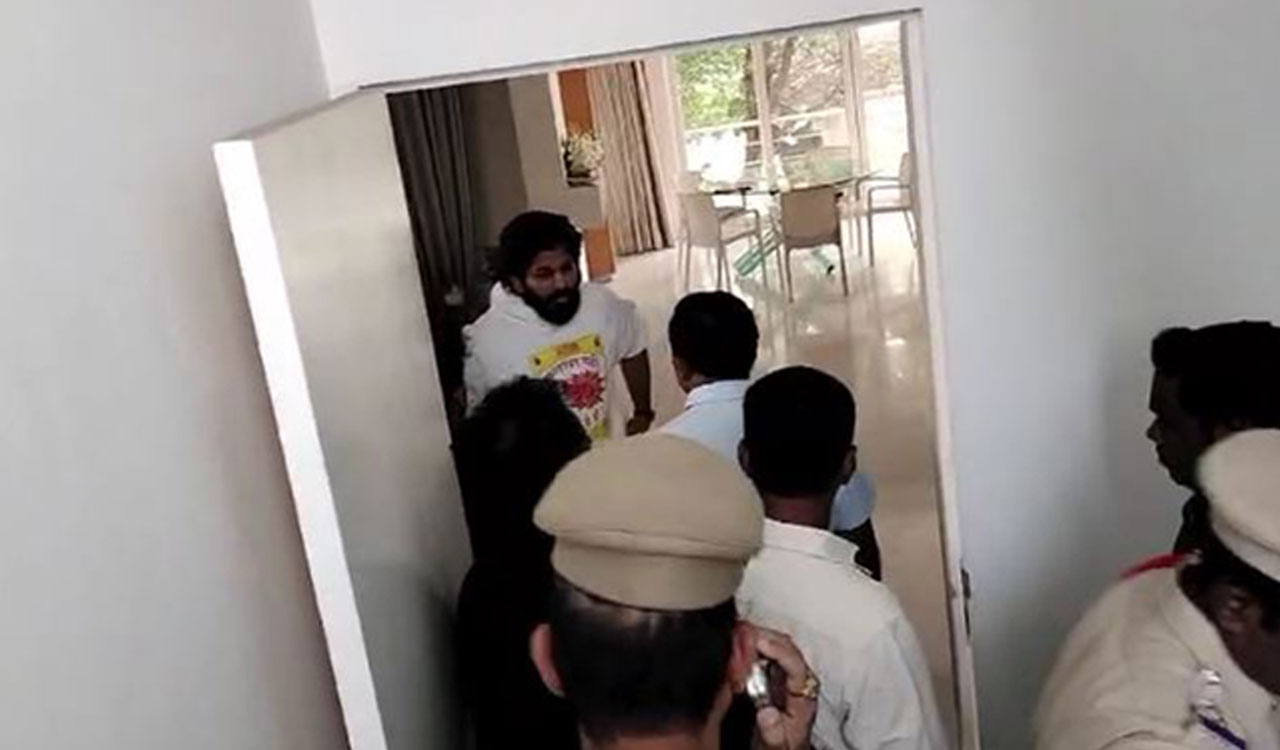 Watch: Pushpa 2 star Allu Arjun arrested over Sandhya theatre stampede in Hyderabad