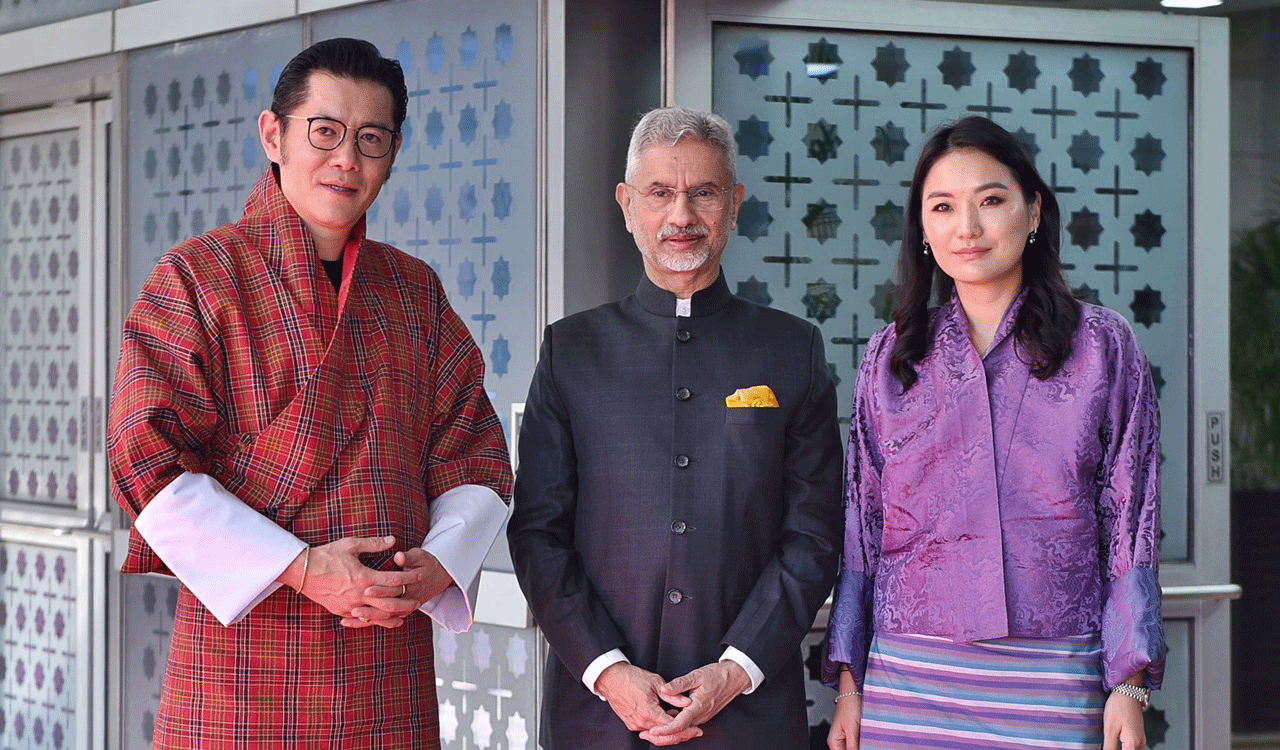 Bhutan King, Queen arrive in New Delhi for two-day official visit