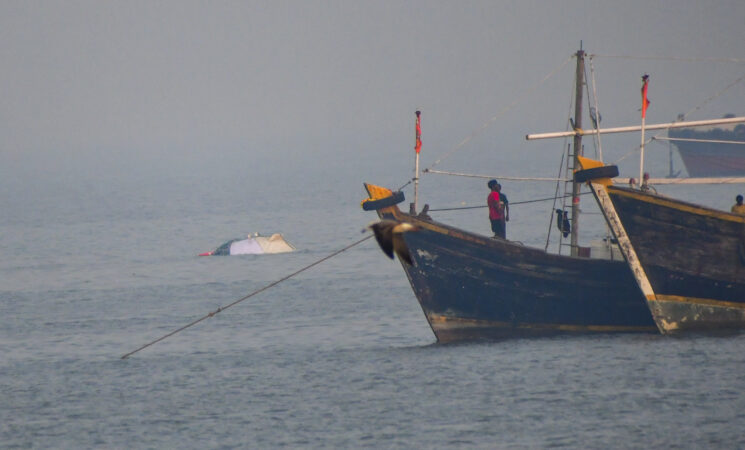 Capsized Ferry At Mumbai Bhaucha Dhakka