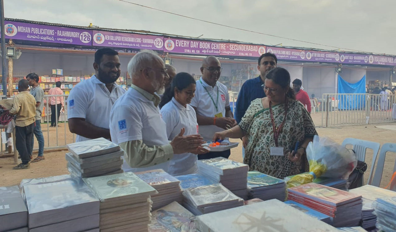 Publications Division opens its stall at Hyderabad Book Fair 2024