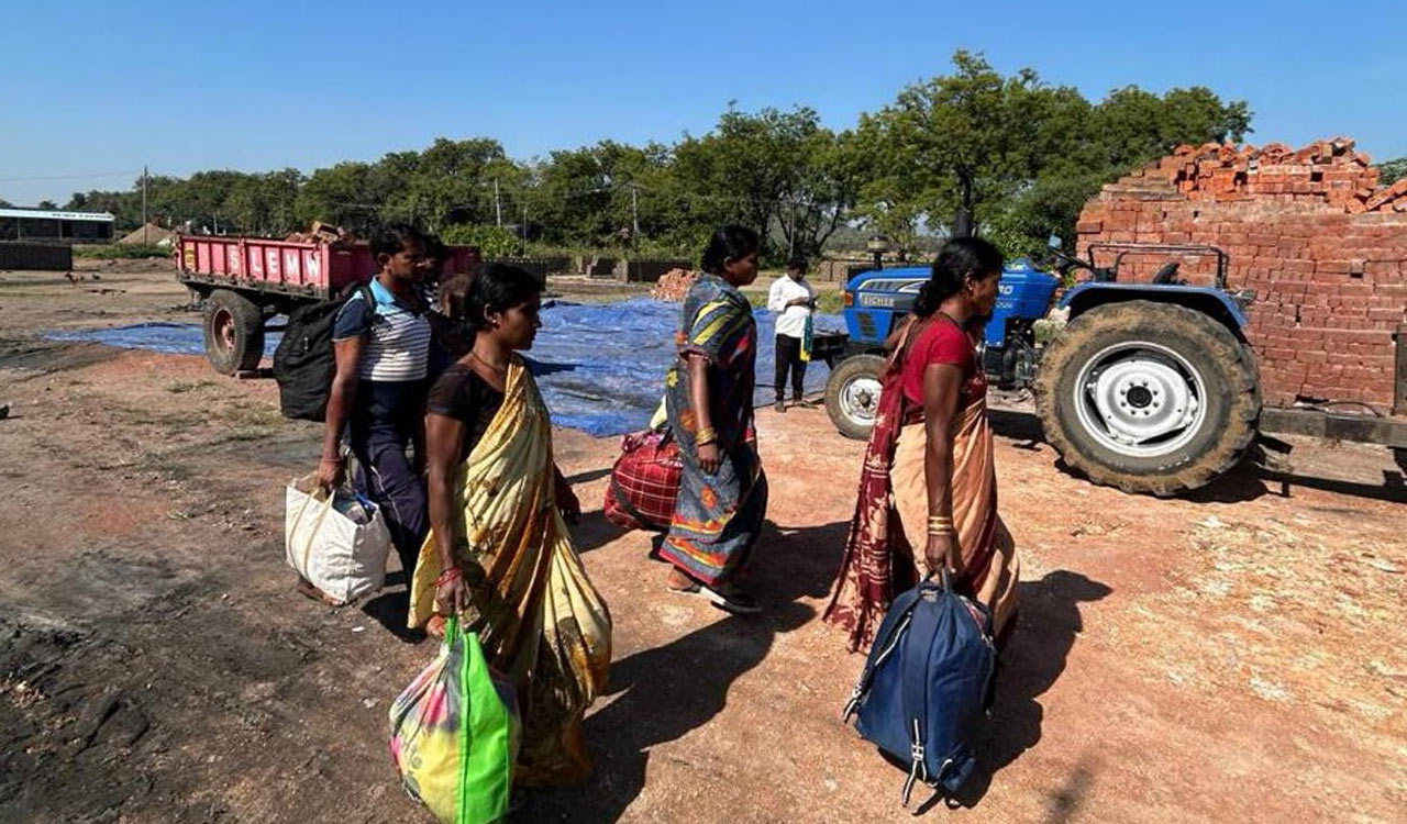 Nine bonded labourers from Odisha rescued from brick kiln in Mancherial