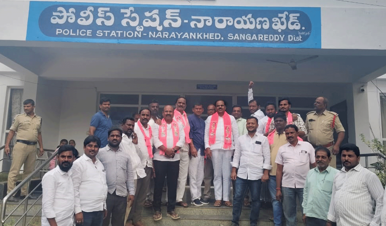 Former BRS MLA denied entry into residential school, taken into custody