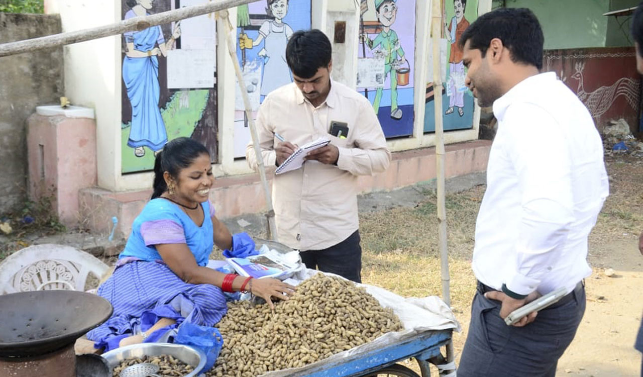 Khammam Collector helps physically challenged street vendor begin new journey