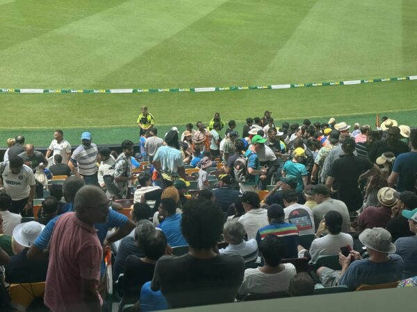 The fifth cticket test between Indiaand Australia in Gabba was halted due to lightning.