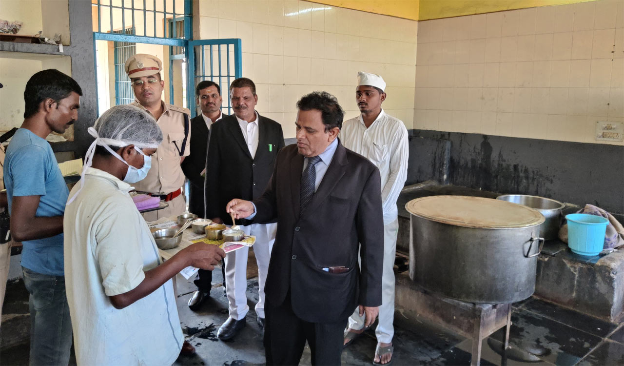 Legal Services Authority inspects Sangareddy jail