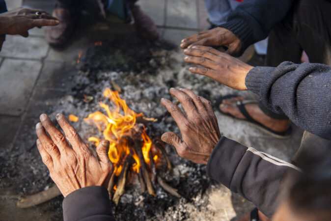 Morning Bonfire Warmth