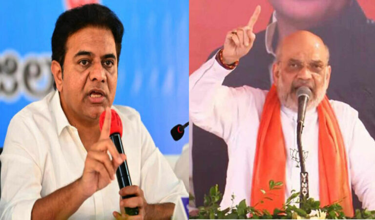 KTR condemns Amit Shah's remarks on BR Ambedkar