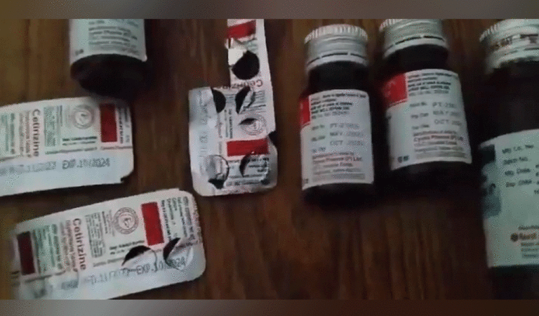 In a medical camp organised by the Health Department at the Social Welfare boys' hostel student noticed that expired medicines are been given to the student to cure ailments.