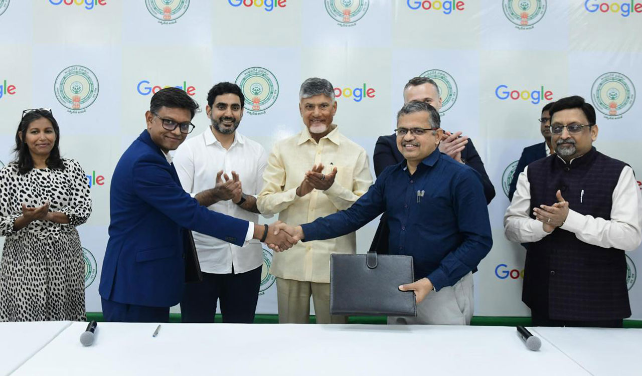 AP CM Chandrababu Naidu discusses potential collaboration with Google team