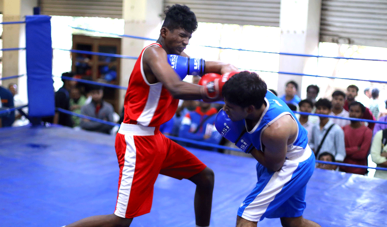 Rohan enters semifinals of Osmania University Inter-College Boxing Championship