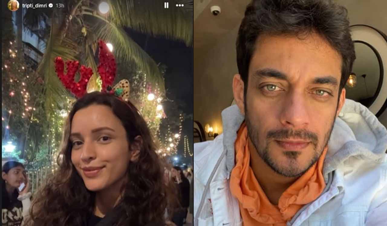 Triptii Dimri and BF Sam Merchant embrace Christmas magic on Mumbai’s  lit streets