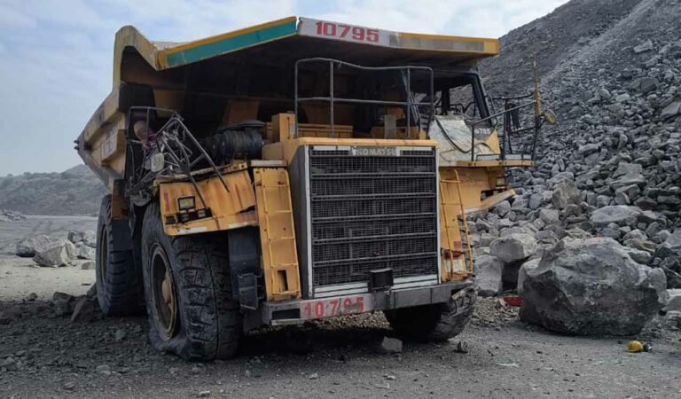 The deceased, Moolchand (60), whose retirement was due in seven months, died when a 100 tonne dumper, he was operating, overturned while unloading overburden at the mine’s dumping yard in first shift hours.