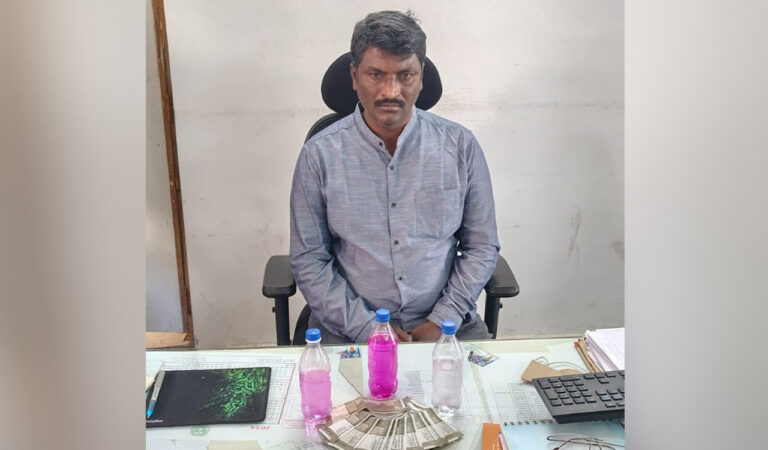 Mallesham demanded the bribe from a person for NALA conversion. Unable to give the bribe, the victim approached ACB, which trapped deputy tahsildar while accepting the amount.