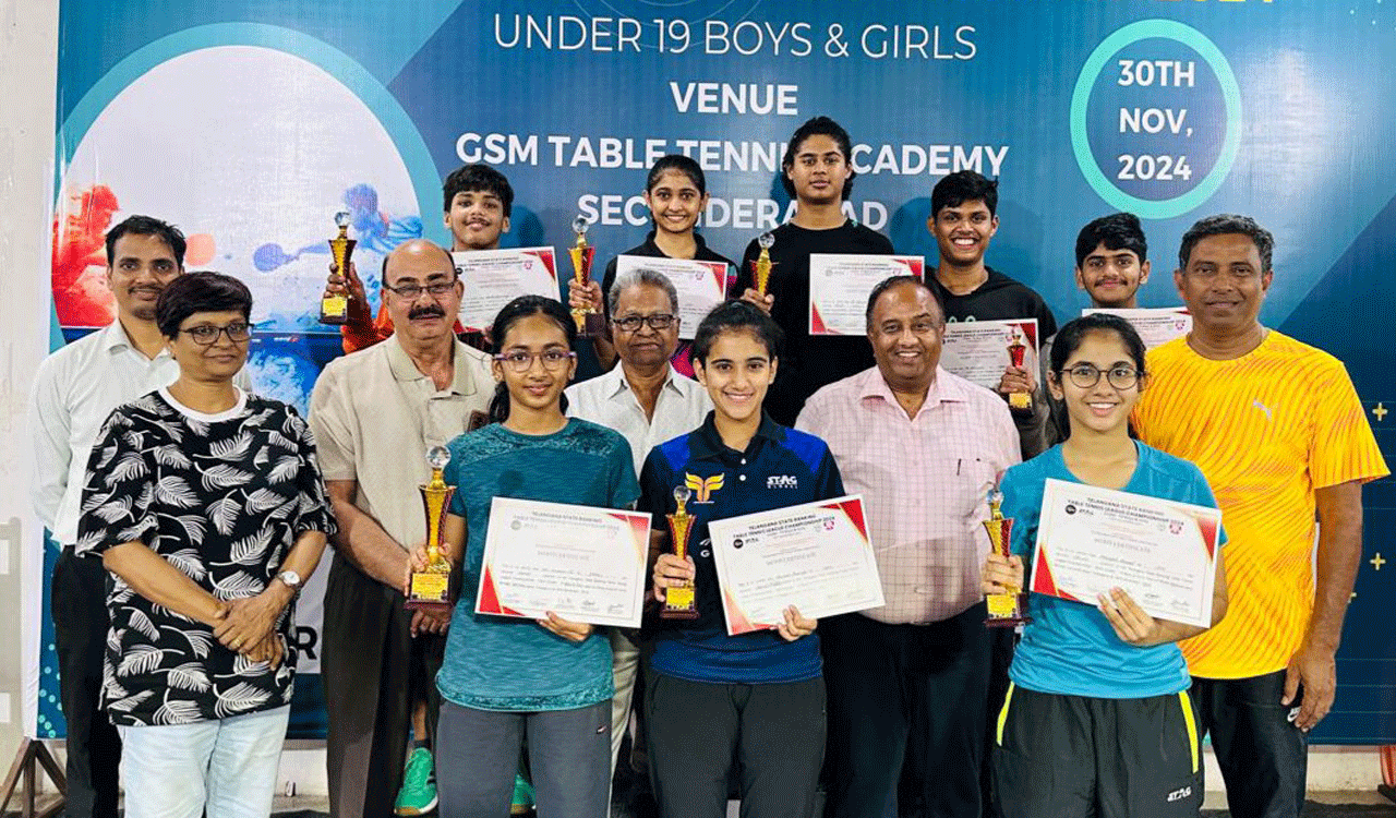 Tarun, Palak clinch titles in Telangana State Ranking Table Tennis League Championships