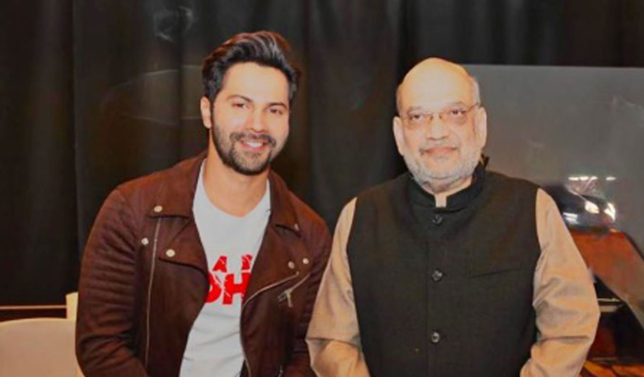 Varun Dhawan meets Amit Shah, says ‘absolute pleasure’