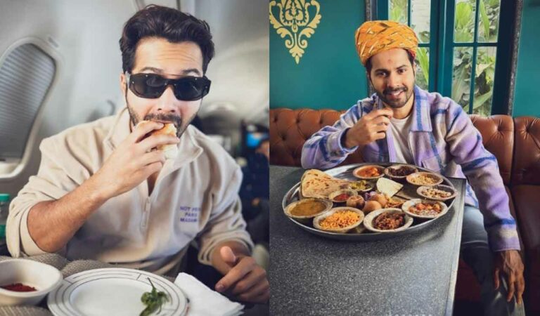 Varun took to Instagram, where he shared a slew of images of himself from Jaipur. In the first picture, the actor is seen wearing the traditional Rajasthani pagdi and trying the authentic Rajasthani thali.