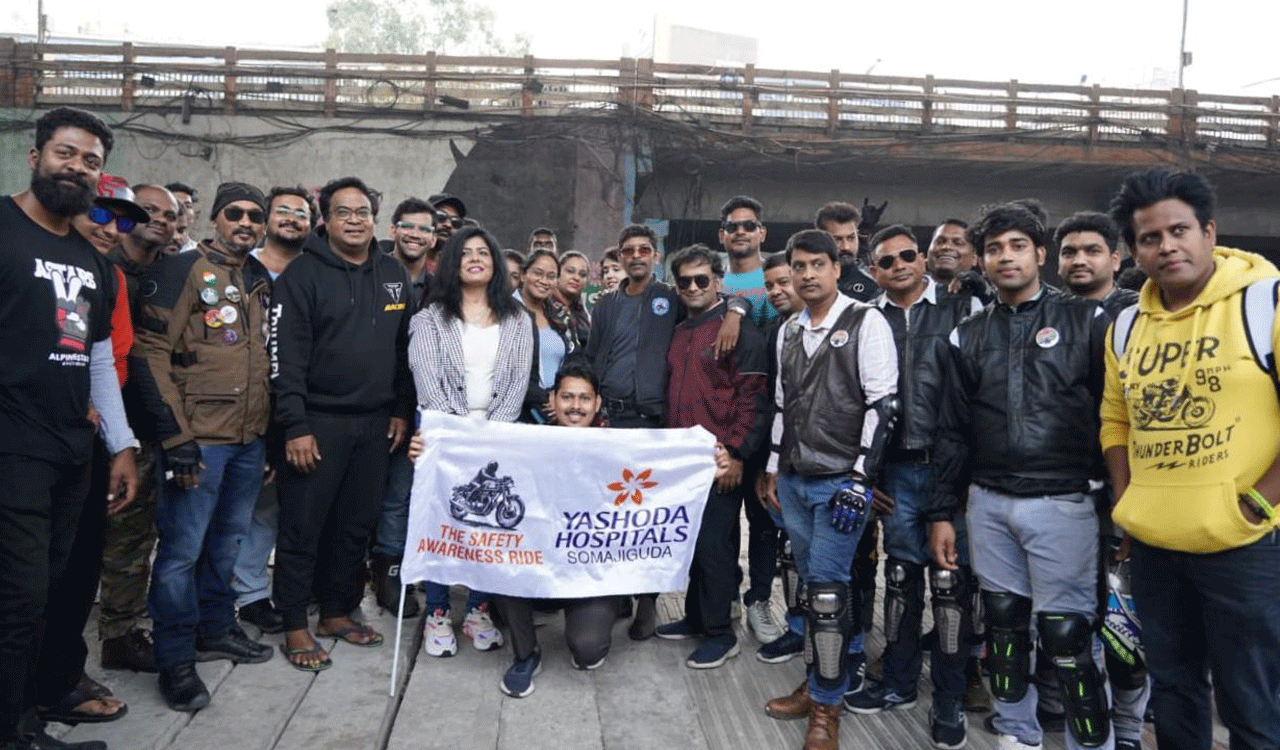 Safety Awareness Ride promotes road safety and emergency preparedness in Hyderabad