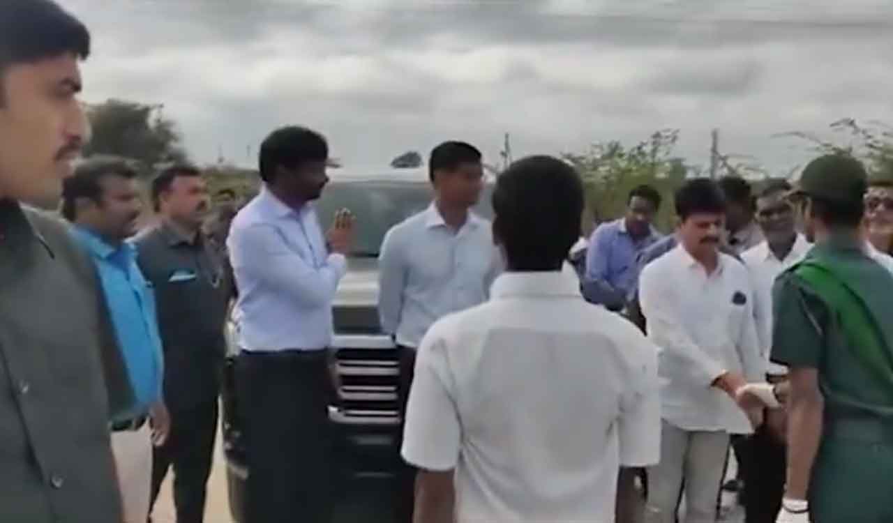 Abuse of power: CM’s brother Tirupati Reddy gets massive convoy, police escort and VIP treatment from Collector
