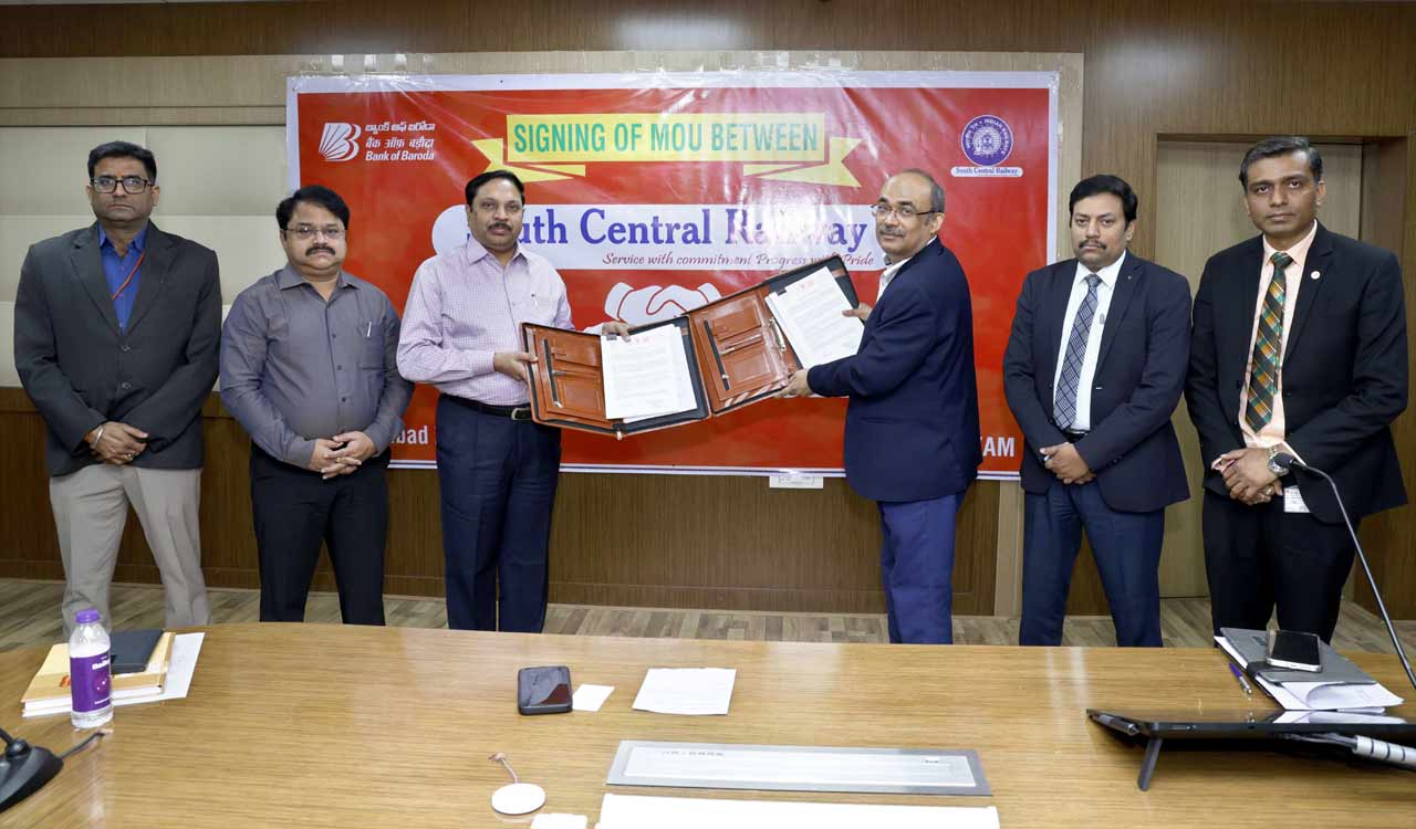 Bank of Baroda signs MoU with South Central Railway