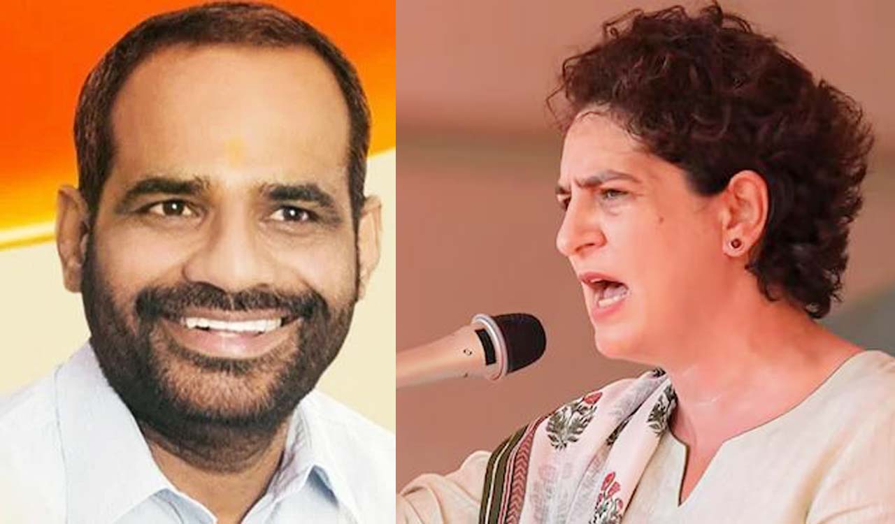 BJP leader apologises after ‘roads like Priyanka Gandhi’s cheeks’ remark draws flak