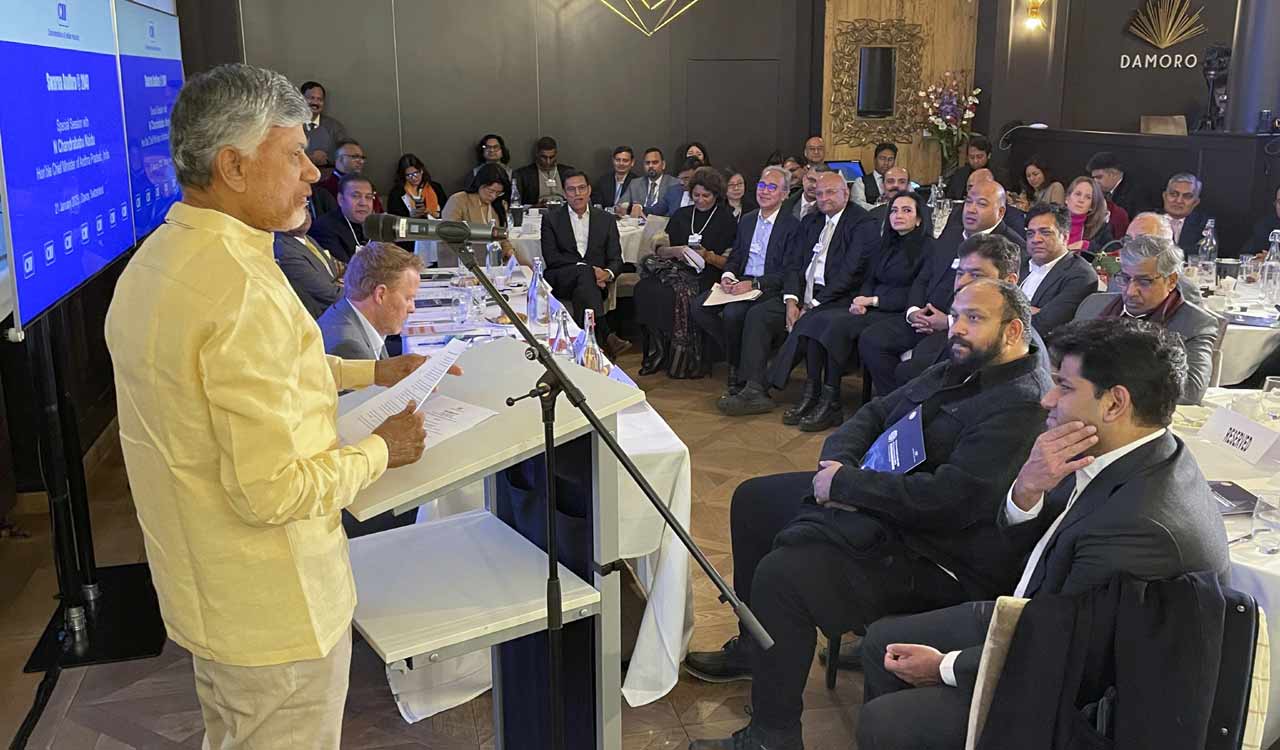 At Davos, Naidu vows to transform Andhra into green energy hub