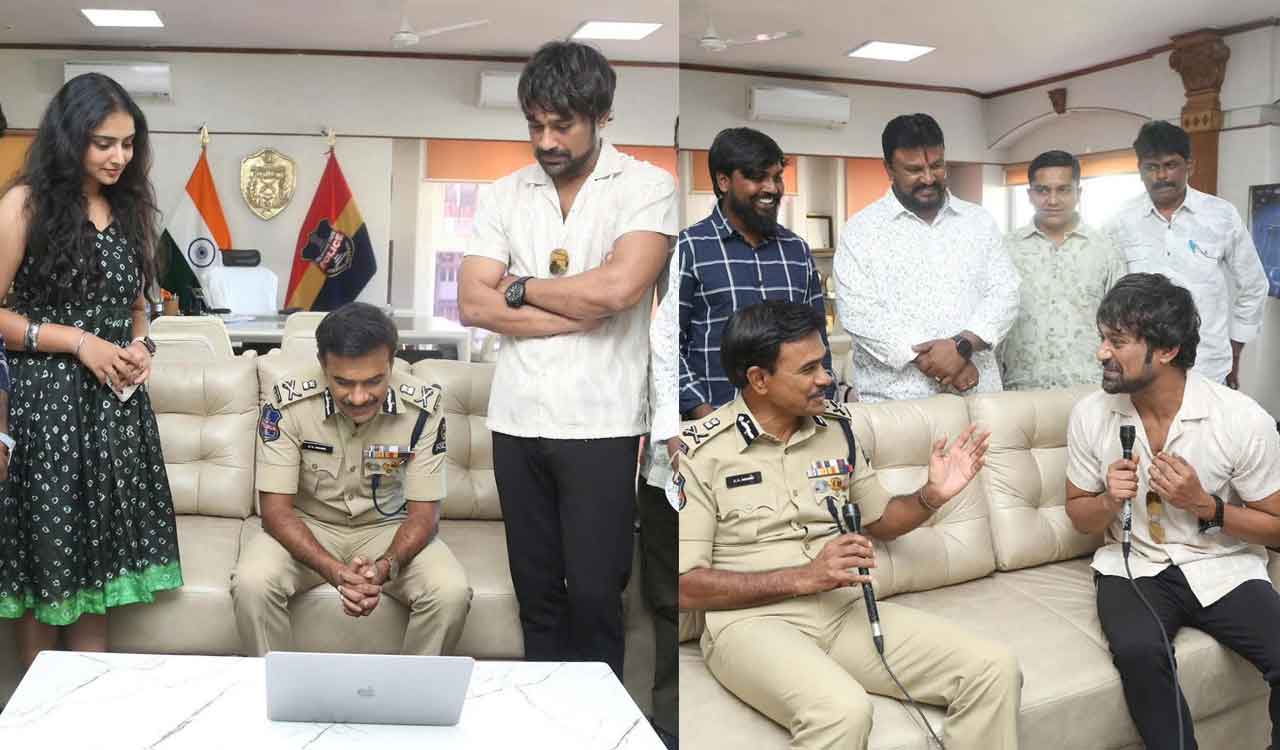 Hyderabad Commissioner CV Anand launches song for Varun Sandesh’s upcoming film “Constable”