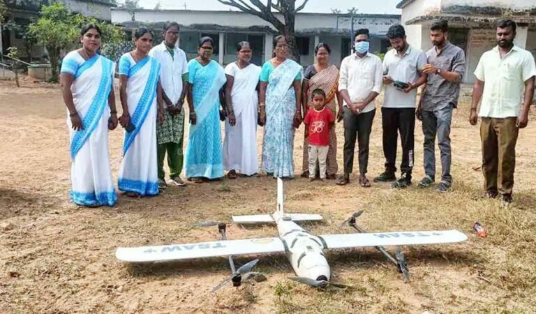 Drone transports TB patients’ samples in Addagudur mandal of Nalgonda