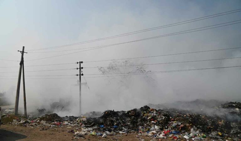 Shifting of dumping yard delayed in Mancherial