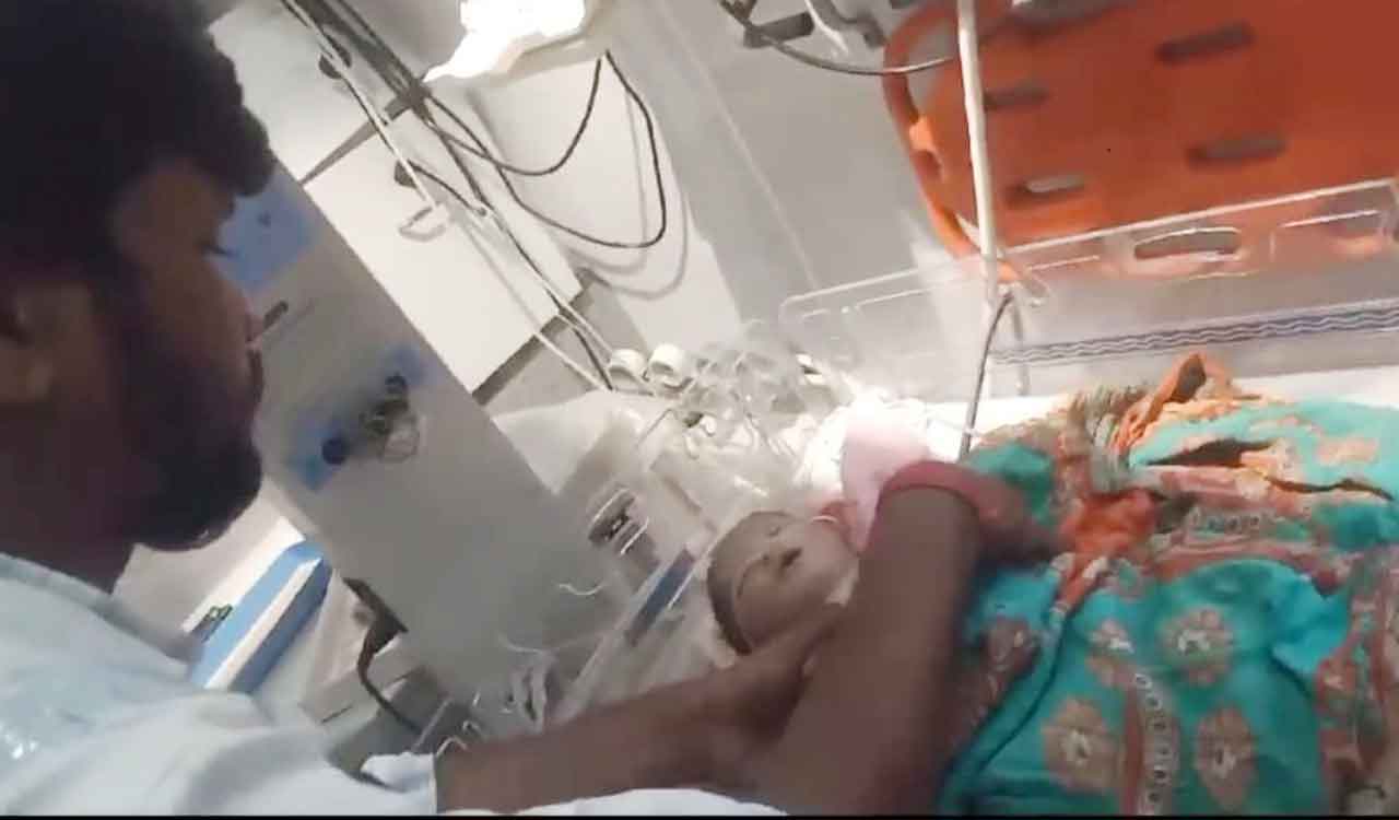 108 ambulance staffer saves infant’s life by performing CPR in Telangana’s Medak
