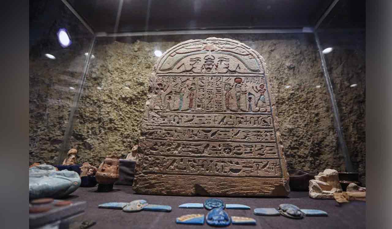 Egyptian archaeologists unearth artefacts near Luxor