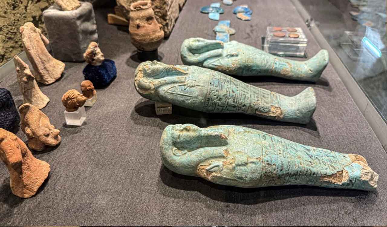 Egyptian archaeologists unearth artefacts near Luxor