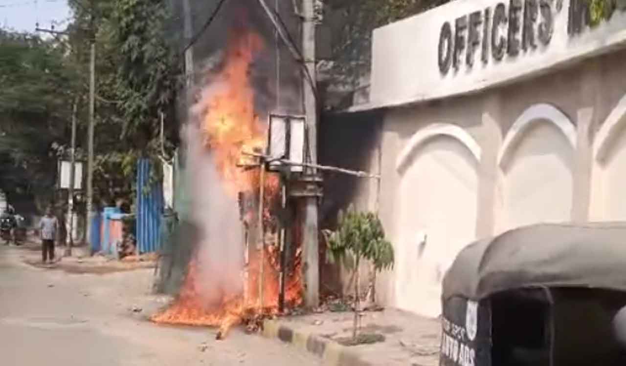Watch: Electricity transformer explodes on Malakpet – Saidabad road in Hyderabad
