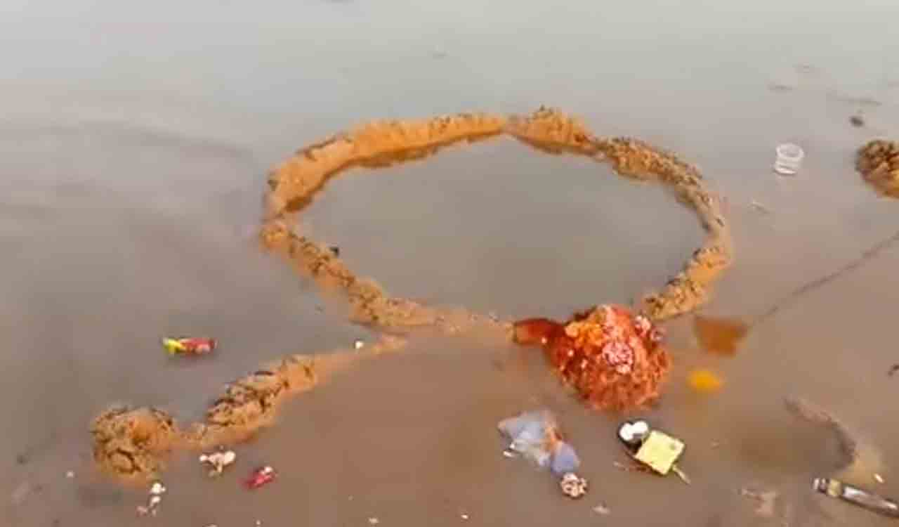 Gundala hot water springs draw tourists & devotees, but faces threat from rampant sand mining