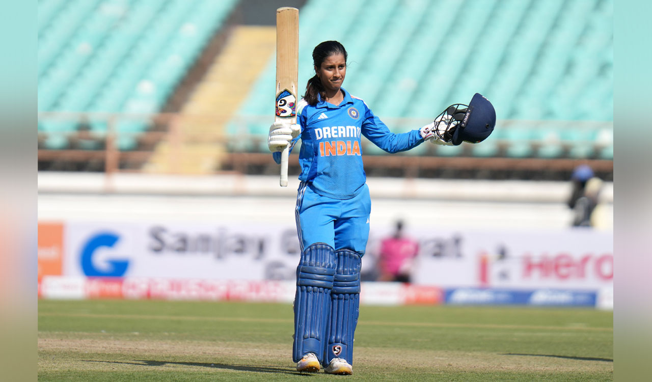 Jemimah’s maiden ton seals ODI series win for India against Ireland