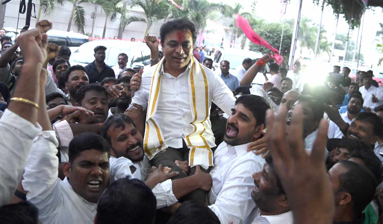 Hyderabad: Police book KTR for holding rally without permission