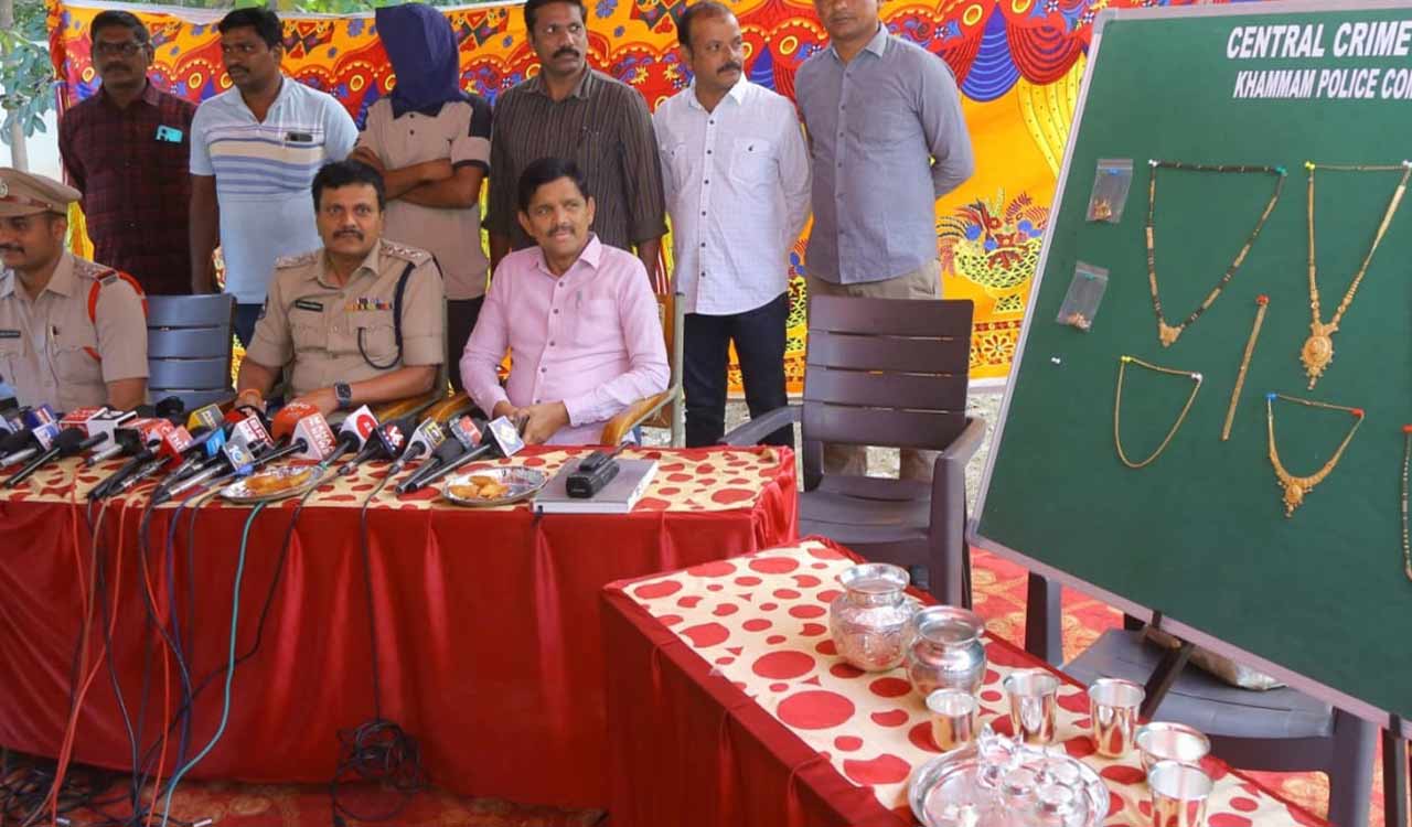 Wanted burglar held in Khammam, property worth Rs 18 lakh recovered
