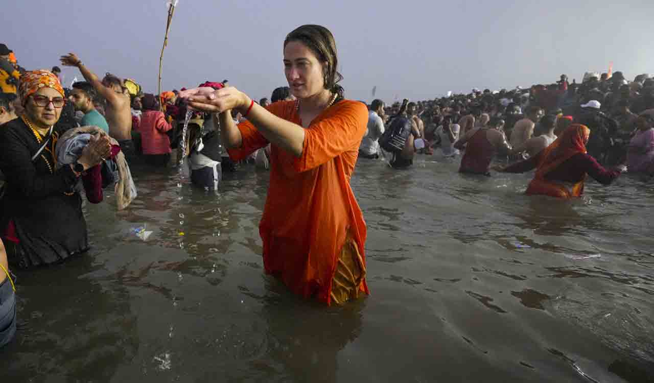 Sea of devotees throng Maha Kumbh for first ‘Amrit Snan’