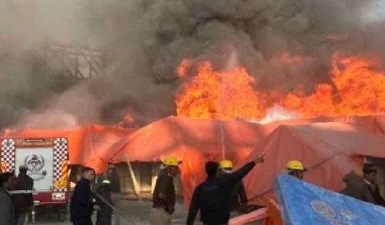 Another massive fire in Maha Kumbh Mela, 15 tents gutted outside Sector 22