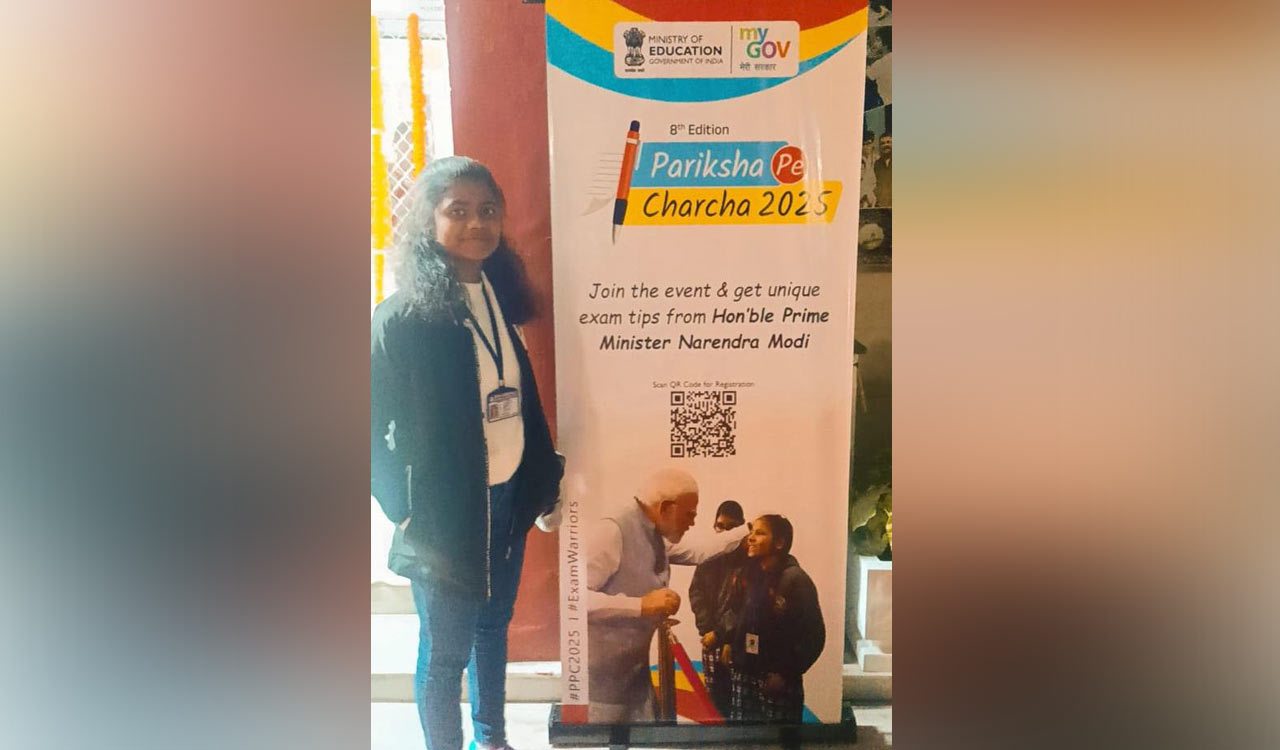 Mancherial student selected for Pariksha Pe Charcha 2025