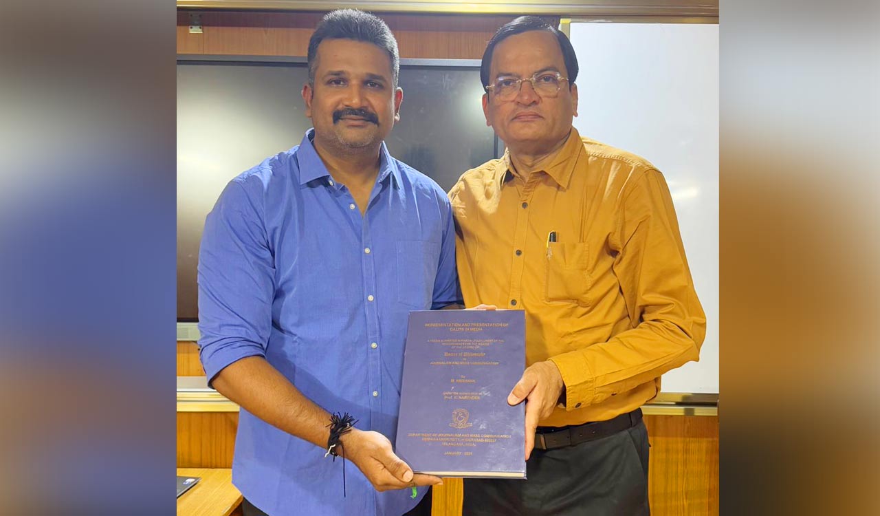 Osmania University awards doctorate to Krishank Manne