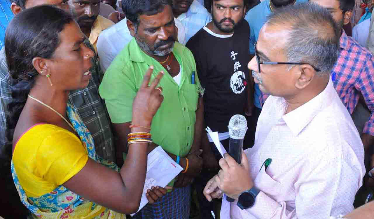 Protests, clashes break out at gram sabhas in erstwhile Khammam