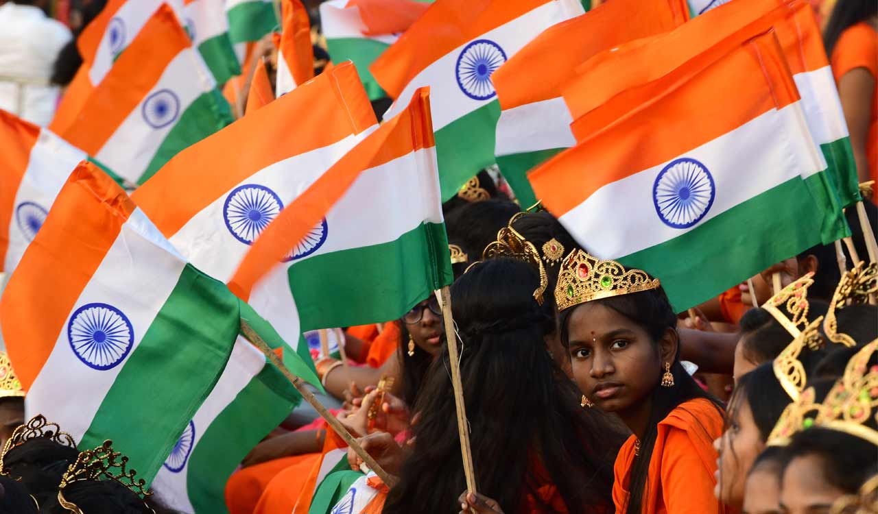 Hyderabad marks 76th Republic Day with patriotic fervour