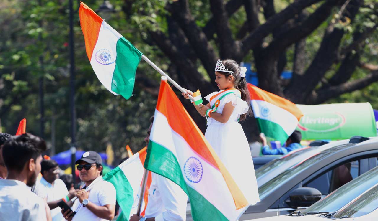 Hyderabad marks 76th Republic Day with patriotic fervour