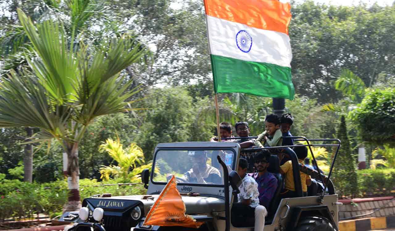 Hyderabad marks 76th Republic Day with patriotic fervour