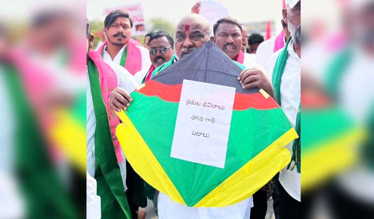 BRS demands Rythu Bharosa assistance of Rs 15000 for farmers