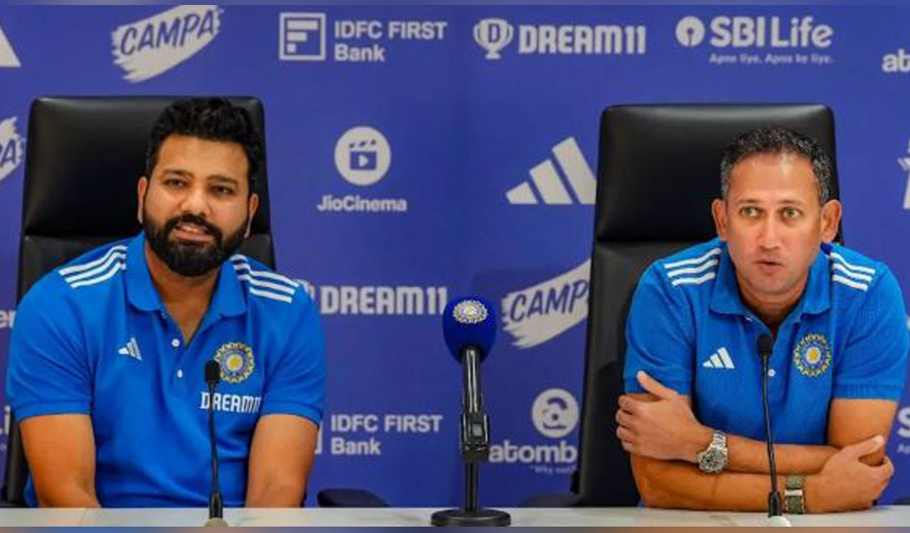 Mere ko baithna padega secretary ke saath: Rohit Sharma’s chat with Ajit Agarkar goes viral