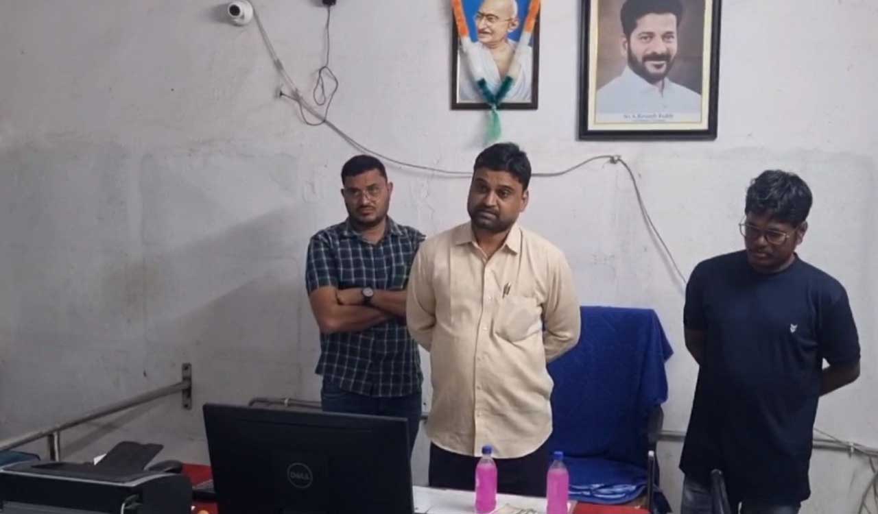 Three officials including sub registrar nabbed by ACB while taking bribe in Jagtial