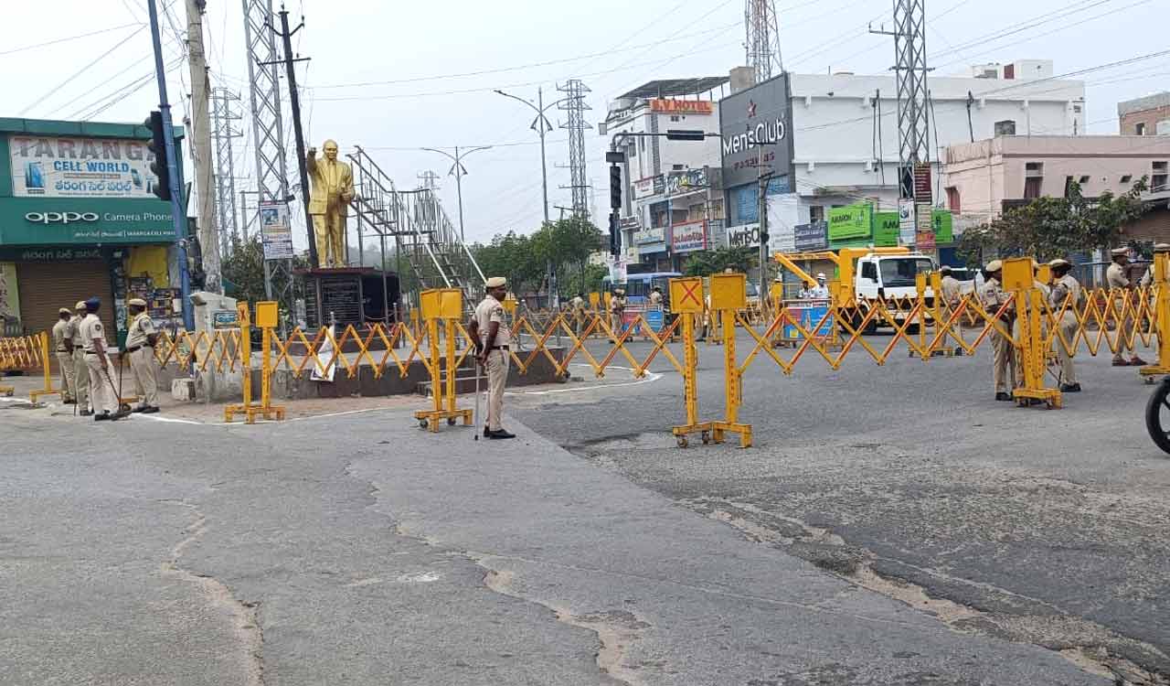 Police target BRS cadre for protesting against Congress attack; Bhongir turns police fortress